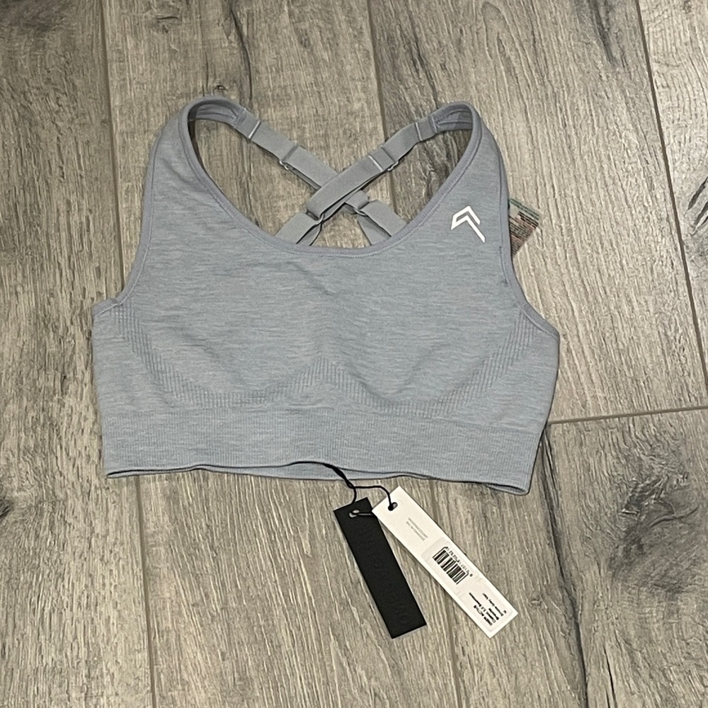 NWT Oner Active Classic 2.0 Seamless Bralette in Smoke Grey Marl